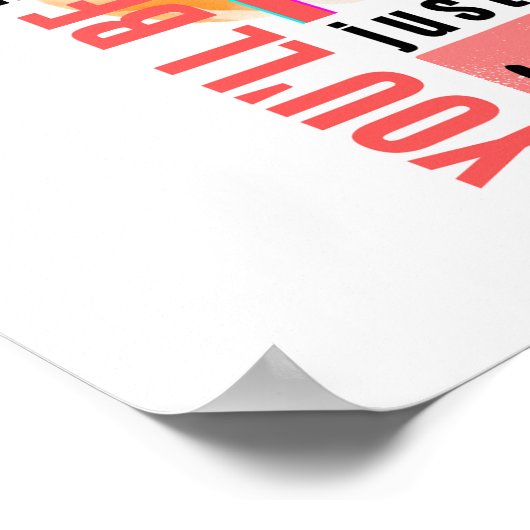 Genau so, wie Sie ein illustriertes Angebot haben Poster (Ecke)