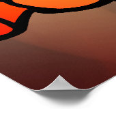 Genau Spuk: Katzen und Kürbis zu Halloween Poster (Ecke)