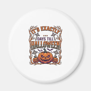Genau Tage bis Halloween Kürbislaterne Fledermäuse Magnet
