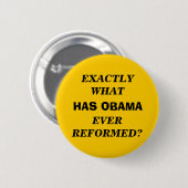 GENAU WAS HAT OBAMA ÜBERHAUPT VERBESSERT? BUTTON (Vorne & Hinten)