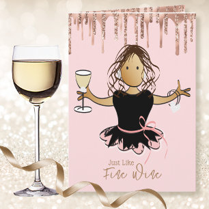 Genau wie die Fine Wine Birthday Card für sie Karte