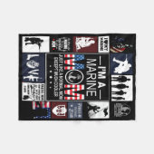 Genau wie eine normale Mama, nur viel Cooler Fleecedecke (Vorderseite (Horizontal))