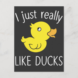 Genau wie Encks Funny Duck Lover Postkarte