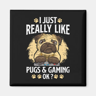 Genau wie Mops und Gaming Ok Video Game Lov Magnet
