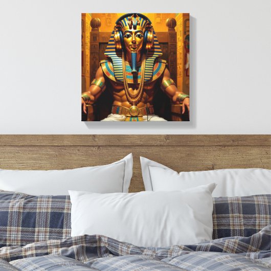GENAU WIE PHARAOH TUT 6 LEINWANDDRUCK (Insitu (Schlafzimmer))