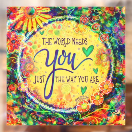 Genau wie Sie "Inspirivity"-Fensterheber Fensteraufkleber (Blatt 2)