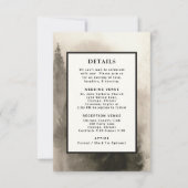 Genaue Angaben zur Hochzeitsangabe für Wasserfarbe Einladung (Vorderseite)