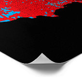 Genaue Karte der Wahlergebnisse 2024 1 Poster (Ecke)