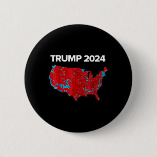 Genaue Karte der Wahlergebnisse 2024 Trump Mega Button