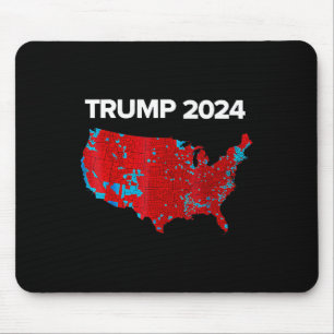 Genaue Karte der Wahlergebnisse 2024 Trump Mega Mousepad