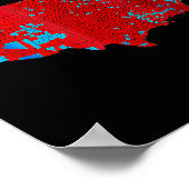 Genaue Karte der Wahlergebnisse 2024 Trump Mega Poster (Ecke)