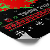 Genaue Karte der Wahlergebnisse 2024 Ugly Sweater Poster (Ecke)