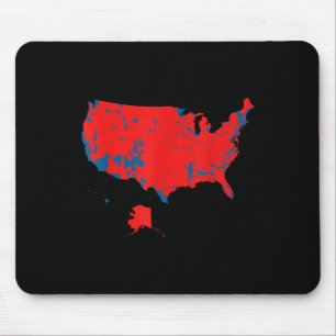 Genaue Karte der Wahlergebnisse 2025 Mousepad