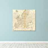 Genaue Karte Europas Leinwanddruck (Insitu (Holzboden))