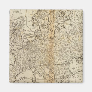 Genaue Karte Europas Magnet