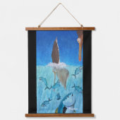 Genaues Tauchen Wandteppich Mit Holzrahmen (Vorderseite)
