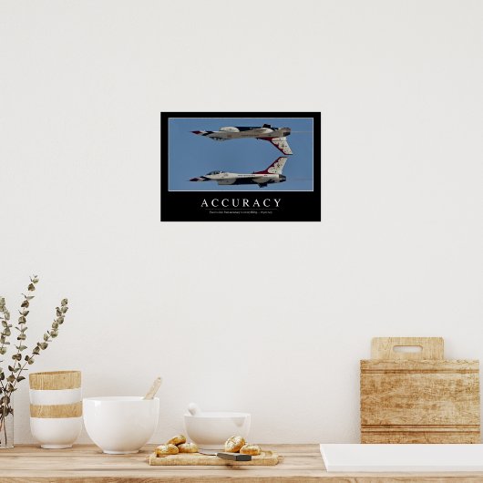 Genauigkeit: Inspiration Poster (Küche)