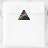 Genauigkeitsdreieck-Aufkleber des regenbogen-Gay Dreieckiger Aufkleber (Tasche)
