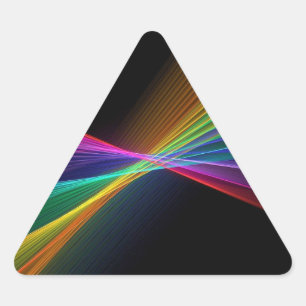 Genauigkeitsdreieck-Aufkleber des regenbogen-Gay Dreieckiger Aufkleber