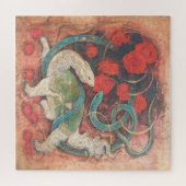 Genbu: Gate of Waters - Mystical Nihonga Inspired  Puzzle (Horizontal)