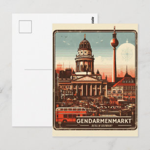 Gendarmenmarkt Berlin Platz - das Konzerthaus Postkarte