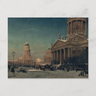 Gendarmenmarkt im Winter 1857 Postkarte