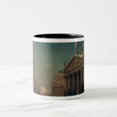 Gendarmenmarkt im Winter, 1857 Zweifarbige Tasse (Mittel)