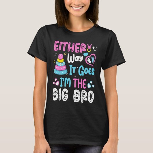Gender Announcement Either Way it goes I'm The Bi T-Shirt (Vorderseite)