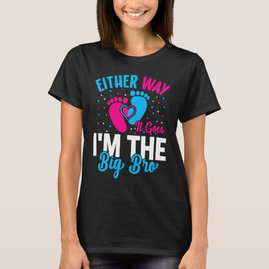 Gender Announcement Either Way it goes I'm The Bi T-Shirt (Vorderseite)