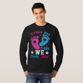 Gender Announcement Either Way it Goes We Love yo T-Shirt (Vorne ganz)