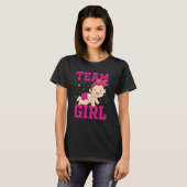 Gender Announcement Team Girl Baby Party Reveal Pr T-Shirt (Vorne ganz)