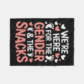 Gender Announcement, We're Here For The Gender &am Fleecedecke (Vorderseite (Horizontal))