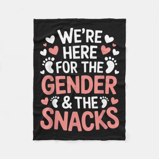 Gender Announcement, We're Here For The Gender &am Fleecedecke (Vorderseite)