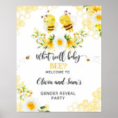 Gender-Bienen-Zeichen Poster (Vorne)