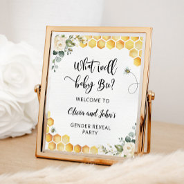 Gender-Bienen-Zeichen Poster