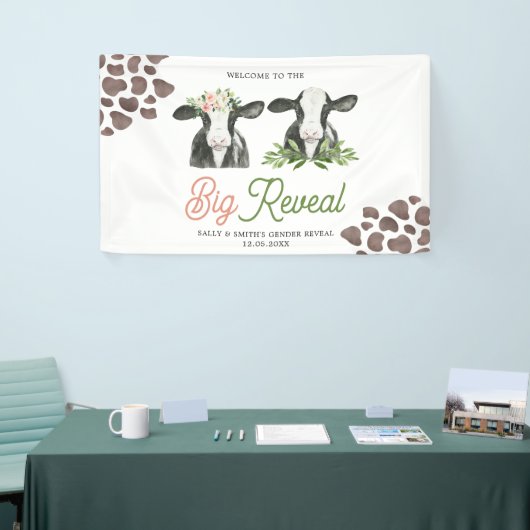 Gender der Kuh offenbart großes Banner (Messeveranstaltung)