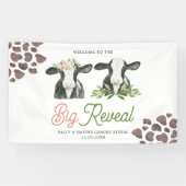 Gender der Kuh offenbart großes Banner (Horizontal)