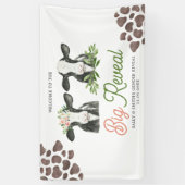 Gender der Kuh offenbart großes Banner (Vertikal)