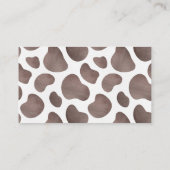 Gender der Kuh-Raffelkarte Begleitkarte (Rückseite)