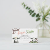 Gender der Kuh-Raffelkarte Begleitkarte (Stehend Vorderseite)