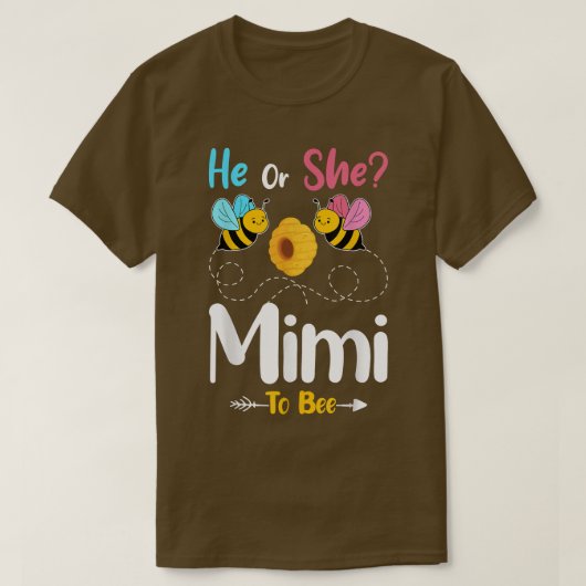 Gender-Enthüllung, dass er oder sie Mimi ein Baby- T-Shirt (Design vorne)