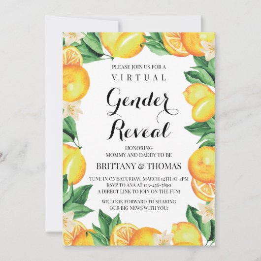 Gender-Enthüllung Einladung für benutzerdefinierte (Vorderseite)