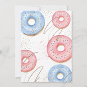 Gender-Enthüllung, wir wissen nicht, rosa oder bla Einladung (Rückseite)