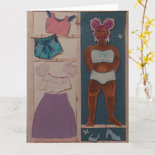 Gender Expansive Wardrobe Karte (Gelbe Blume)