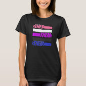 Gender Fluid Genderless - Non Binary Neutral They T-Shirt (Vorderseite)