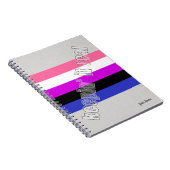 Gender Fluid Pride Notebook Notizblock (Rechte Seite)