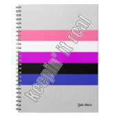Gender Fluid Pride Notebook Notizblock (Vorderseite)