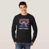 Gender Fluid Racoon Non Binary - Pride Gender Is G T-Shirt (Vorne ganz)