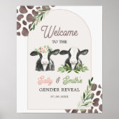 Gender-Gender-Kennzeichen der Kuh Poster (Vorne)