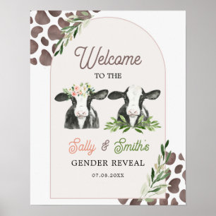 Gender-Gender-Kennzeichen der Kuh Poster